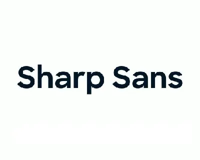 Sharp Sans Family font
