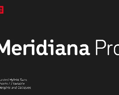 Meridiana Pro Family font