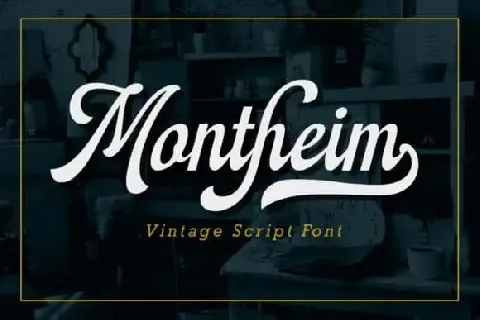 Montheim Script font