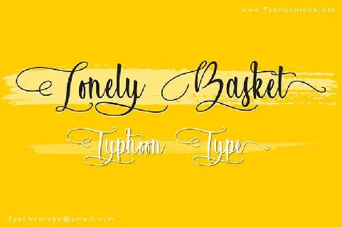 Lonely Basket Script font