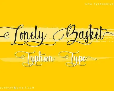 Lonely Basket Script font