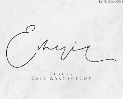 Emeria Luxury Calligraphy font