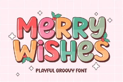 Merry Wishes Display font