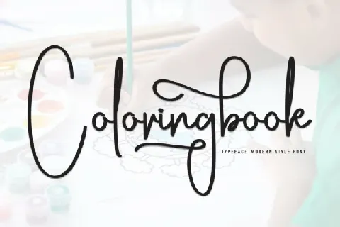 Coloringbook Script font