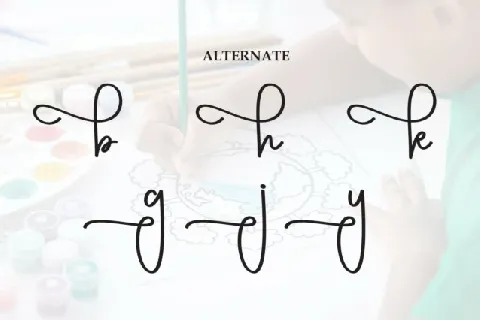 Coloringbook Script font