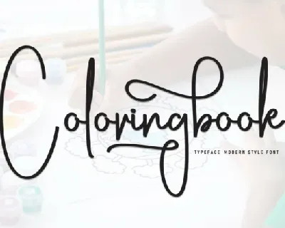 Coloringbook Script font