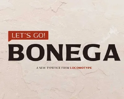 Bonega font