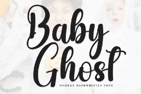 Baby Ghost Script font