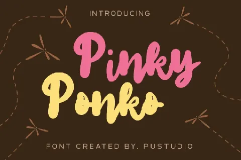 PinkyPonko font