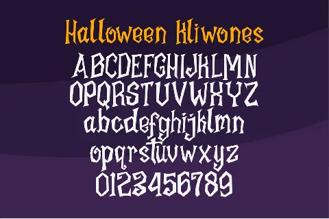 Halloween Kliwones font