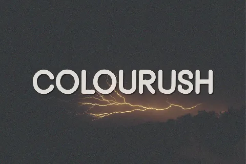 Colourush font