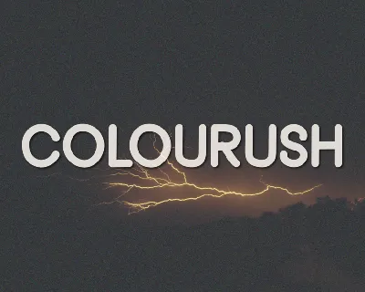 Colourush font