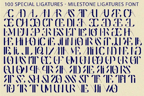 Milestone Ligatures Demo font