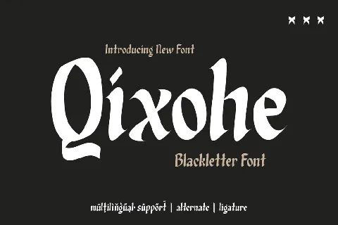 Qixohe Trial font