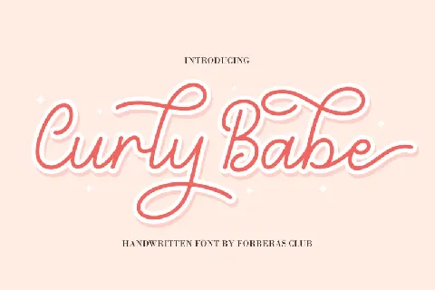 Curly Babe font