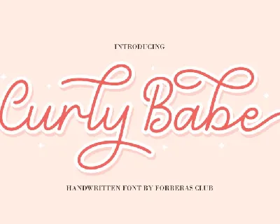 Curly Babe font