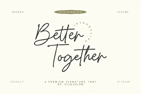 Better Together Handwritten font