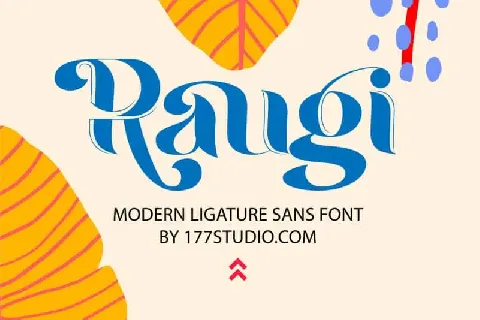 Raugi – Ligature Sans Serif font