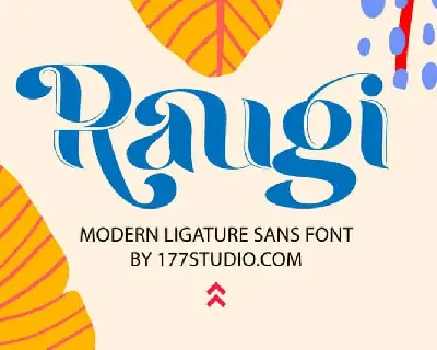 Raugi – Ligature Sans Serif font