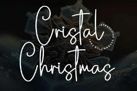 Cristal Christmas Script font