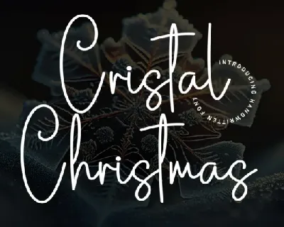 Cristal Christmas Script font