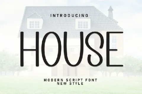 House Display font