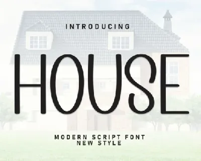 House Display font