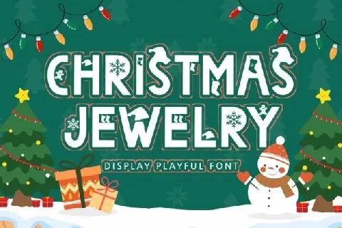 Christmas Jewelry Display font