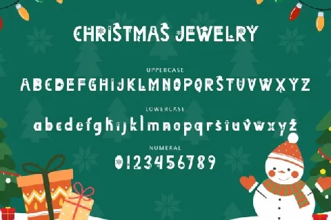 Christmas Jewelry Display font