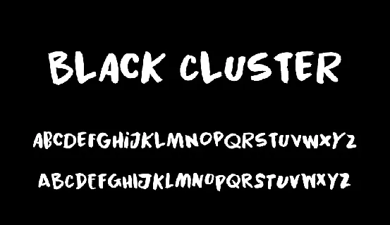 Black Cluster font