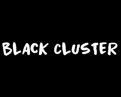 Black Cluster font