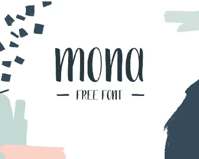 Mona Handdrawn Free font