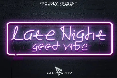 Late Night font