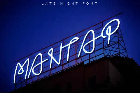 Late Night font