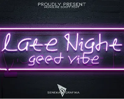 Late Night font