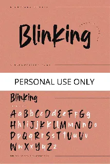 Blinking font