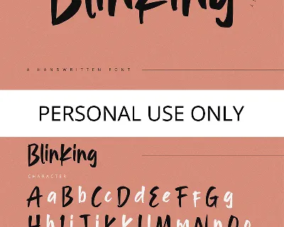 Blinking font