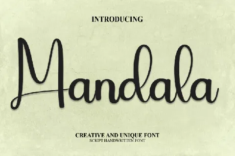 Mandala Script font