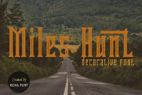 Miles Hunt Display font