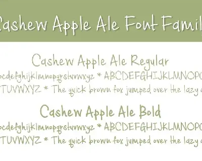 Cashew Apple Ale font