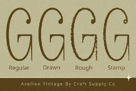 Avelion Vintage font