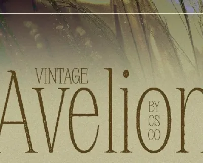 Avelion Vintage font