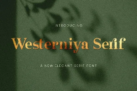 Westerniya Serif font