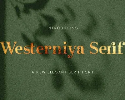 Westerniya Serif font