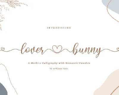 Lover Bunny Personal use font