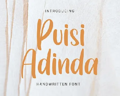 Puisi Adinda font