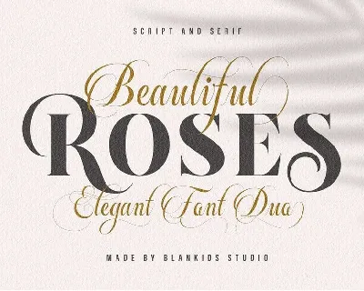 Beautiful Roses font