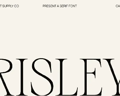 Risley Demo font