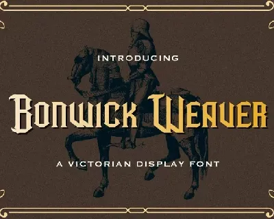 Bonwick Weaver font