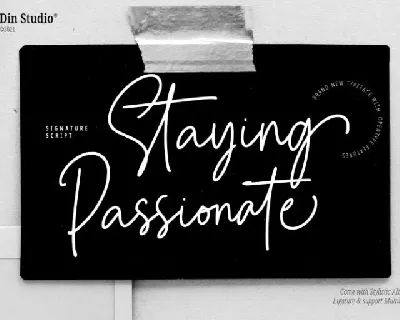 Staying Passionate font